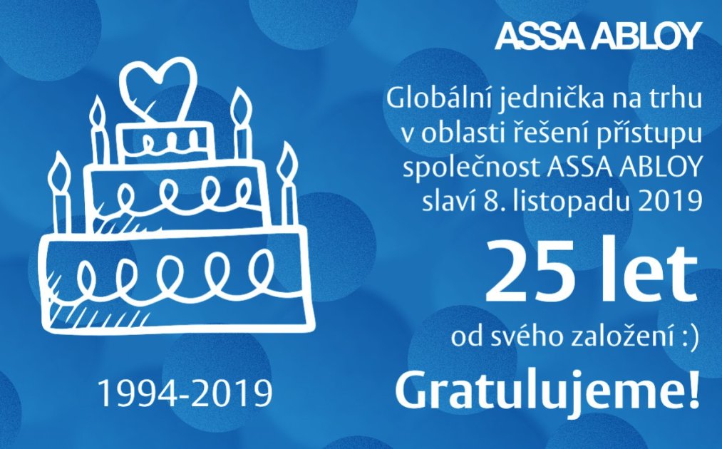 ASSA ABLOY slaví 25 let od svého založení