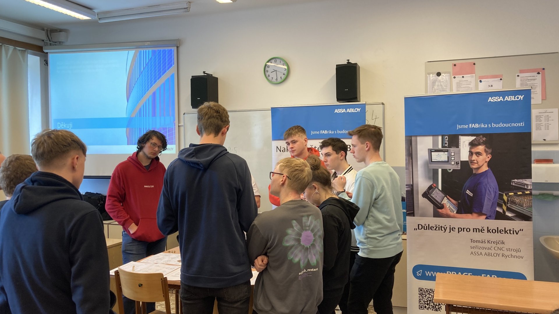 Prezentace společnosti ASSA ABLOY Rychnov pro žáky SPŠ NOME