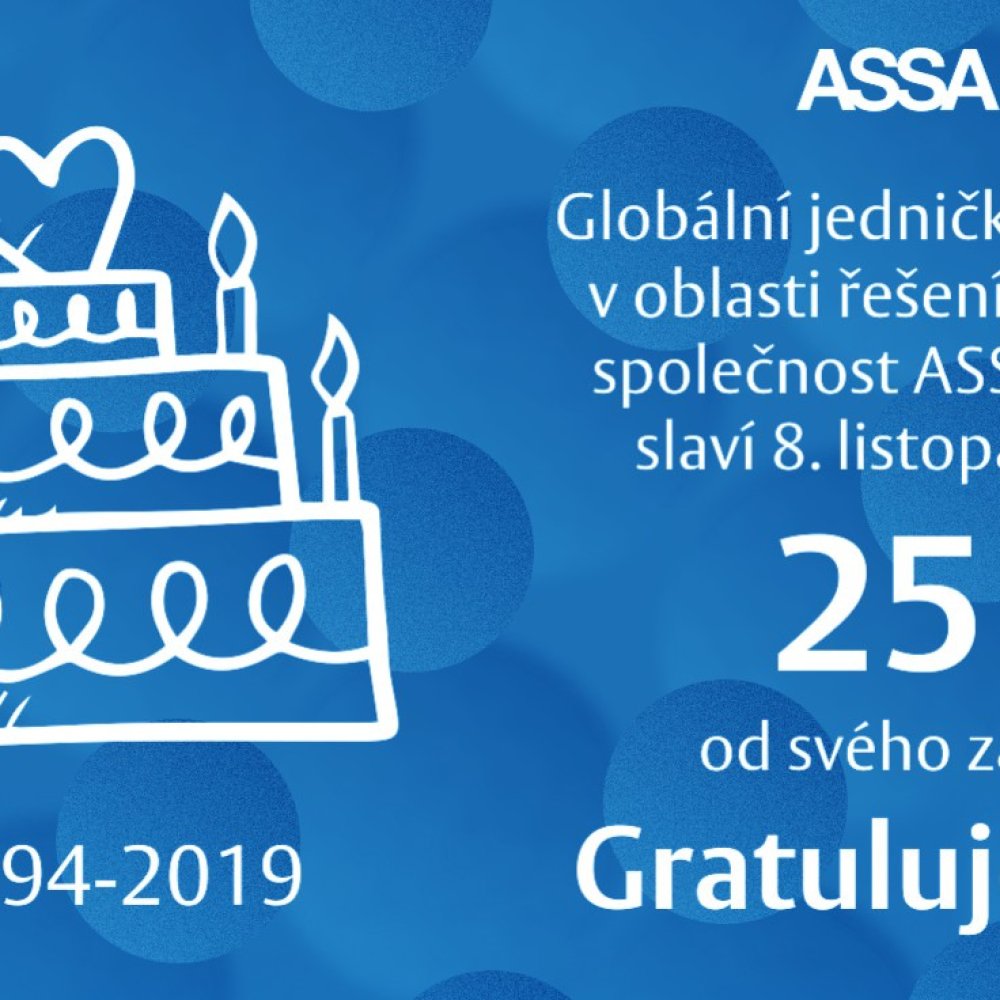 ASSA ABLOY slaví 25 let od svého založení