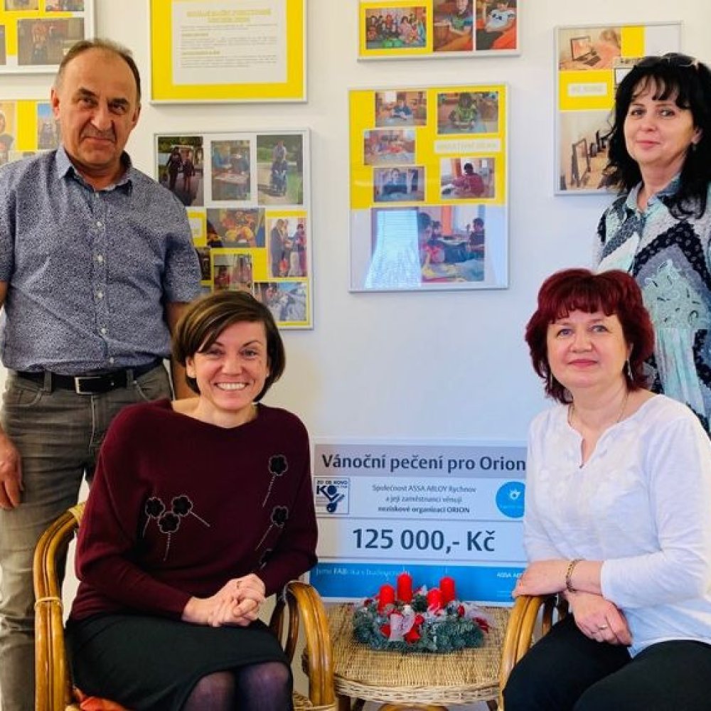 ASSA ABLOY a ZO OS KOVO při FAB dlouhodobě podporují Centrum Orion. Letošní benefice přinesla rekordní částku 125 000 Kč