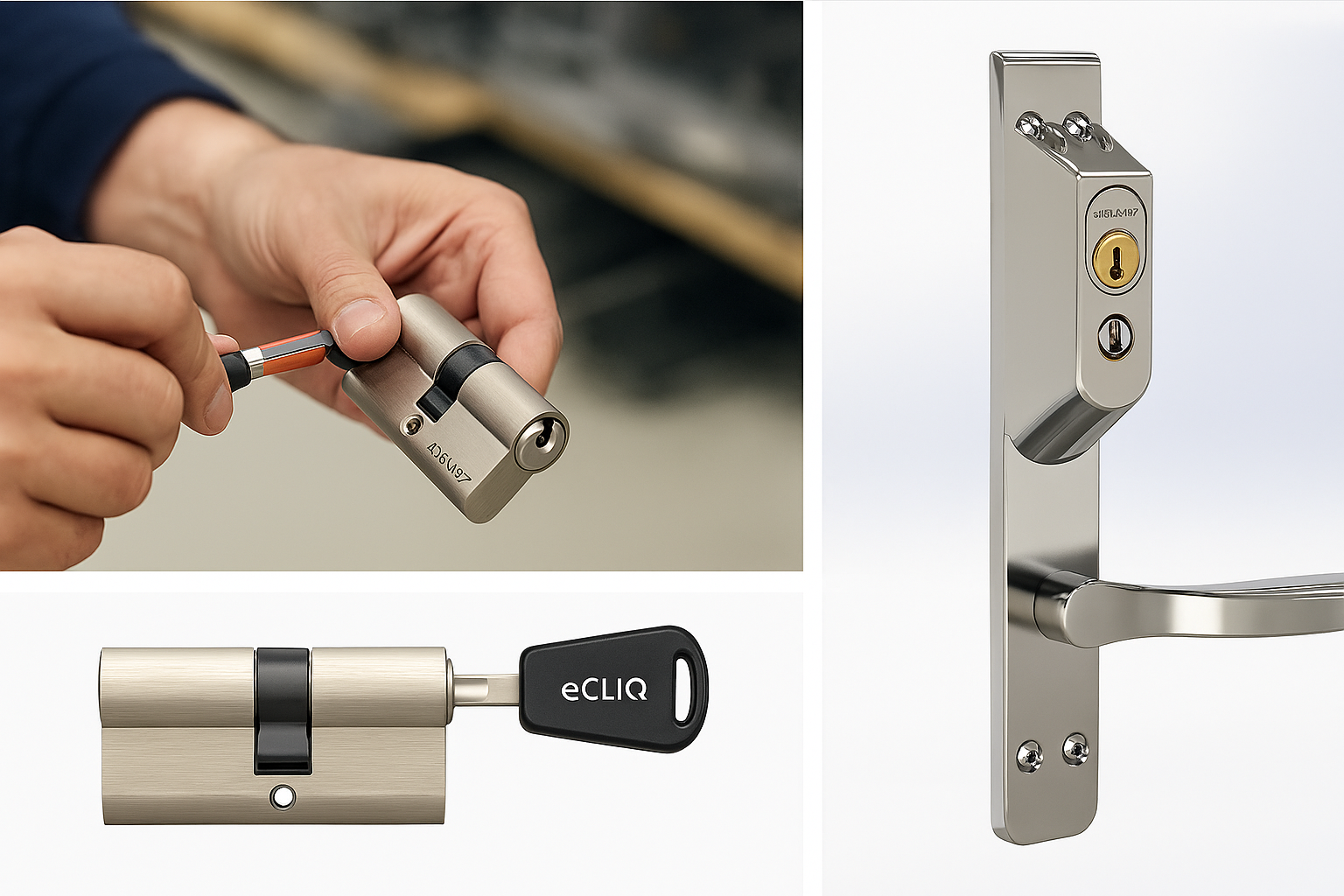 První montáž kompletní cylindrické vložky eCLIQ v Rychnově