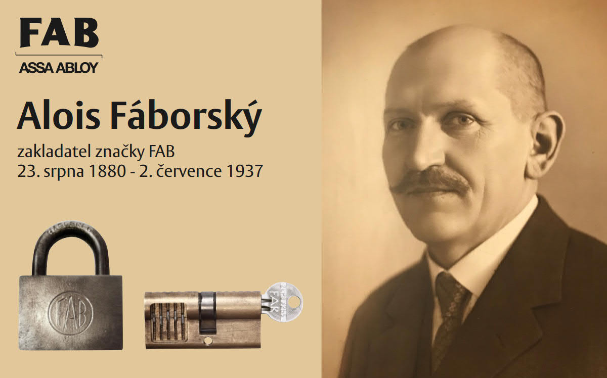 140. výročí narození Aloise Fáborského, zakladatele značky FAB